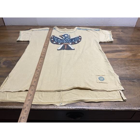 Double D Ranch Shirt Womens Large Southwest Eagle Embroidered T-Shirt - Picture 9 of 13